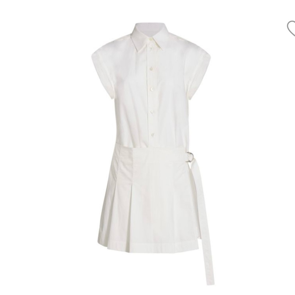 Elegant White Shirt Dress